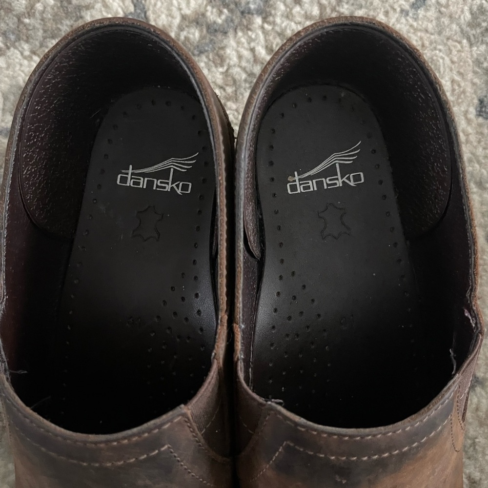Dansko professional Brown oiled Leather Clogs size 41 - Picture 8 of 9